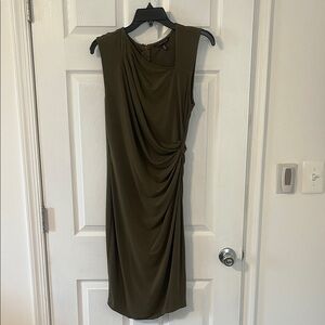Victoria's Secret Olive Draped Midi Dress